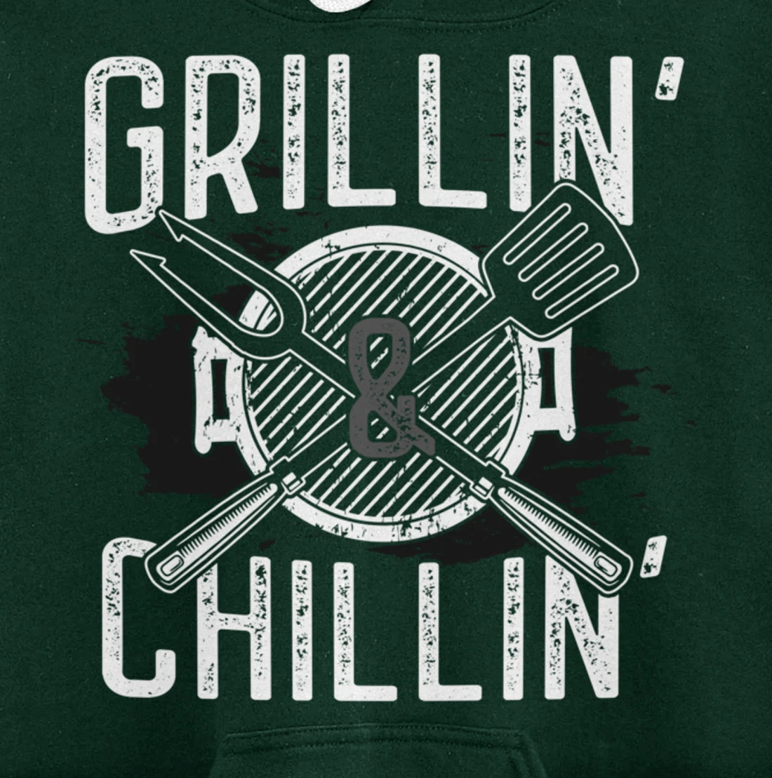 Funny Barbecue Grillin' Graphic Women Men Meat Smoking BBQ Pullover Hoodie