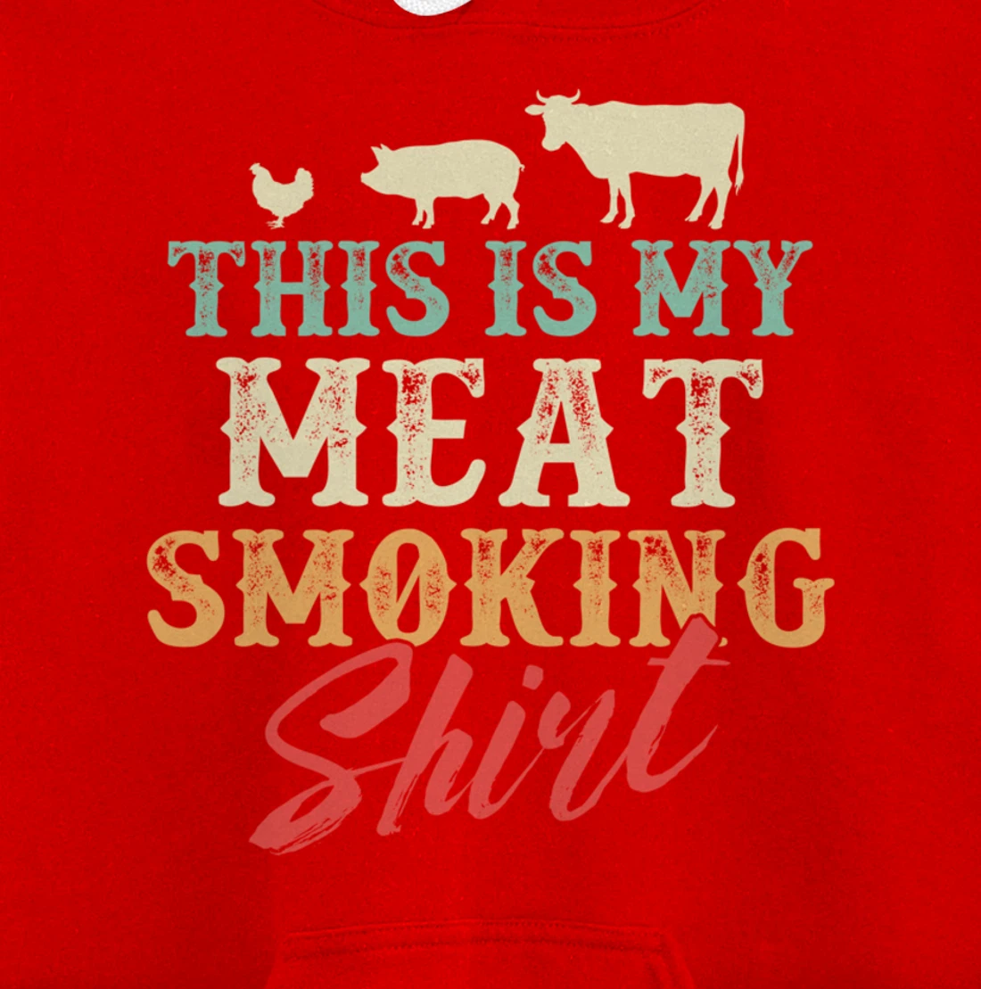 Funny Barbecue Graphic for Women and Men Meat Smoking BBQ Pullover Hoodie