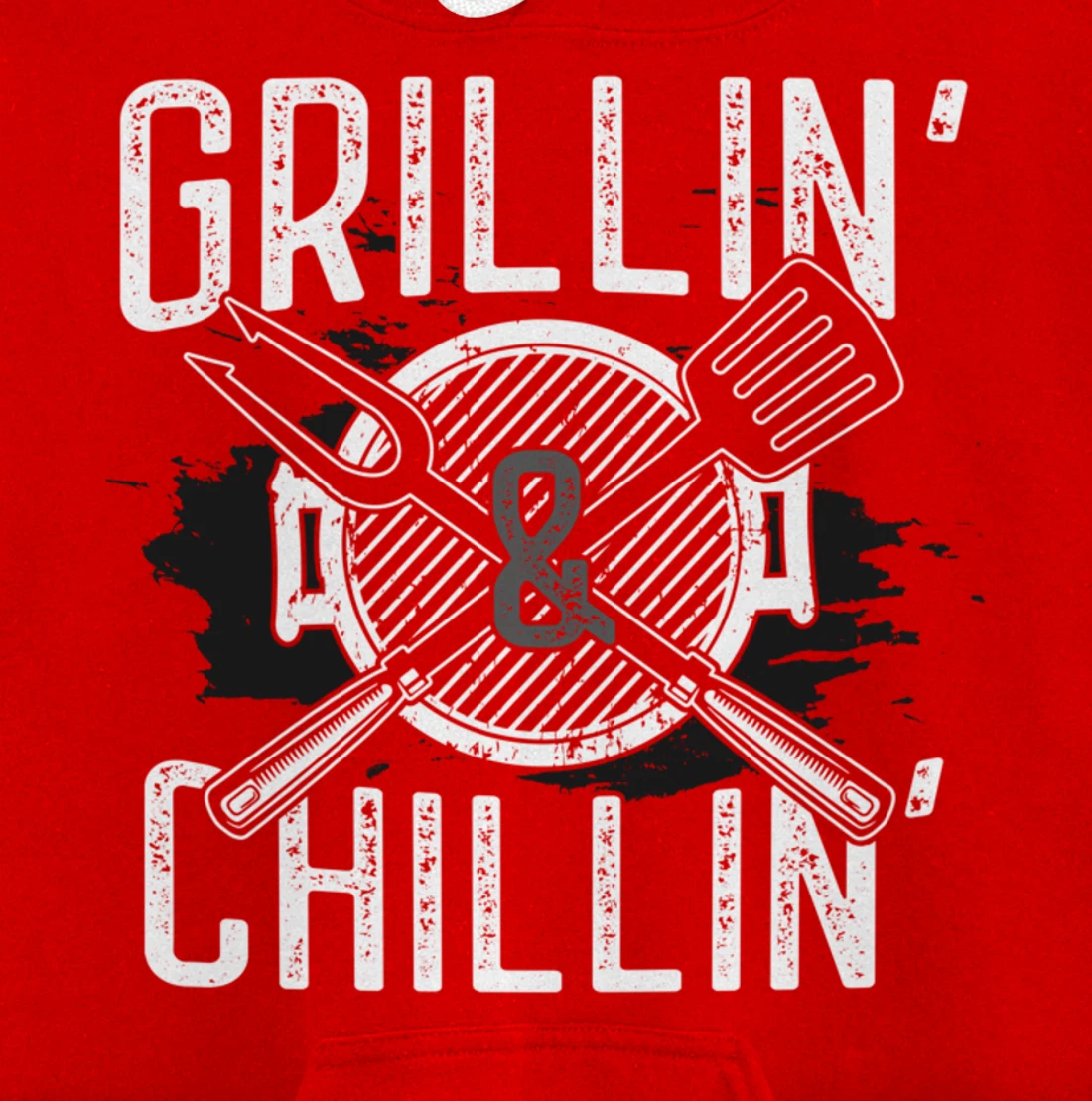 Funny Barbecue Grillin' Graphic Women Men Meat Smoking BBQ Pullover Hoodie