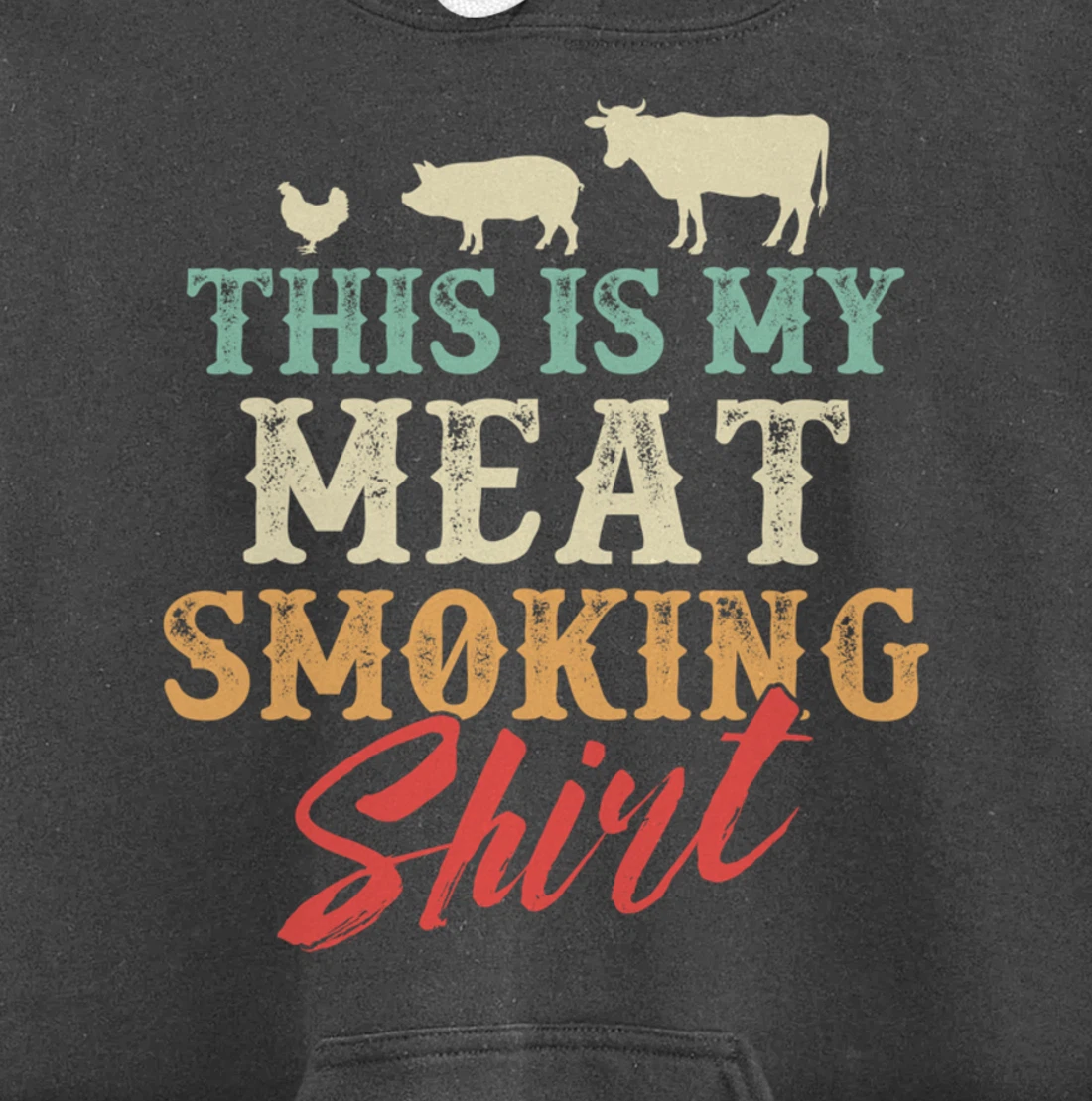 Funny Barbecue Graphic for Women and Men Meat Smoking BBQ Pullover Hoodie