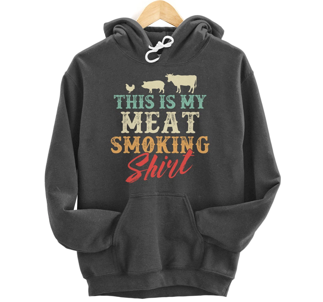 Funny Barbecue Graphic for Women and Men Meat Smoking BBQ Pullover Hoodie