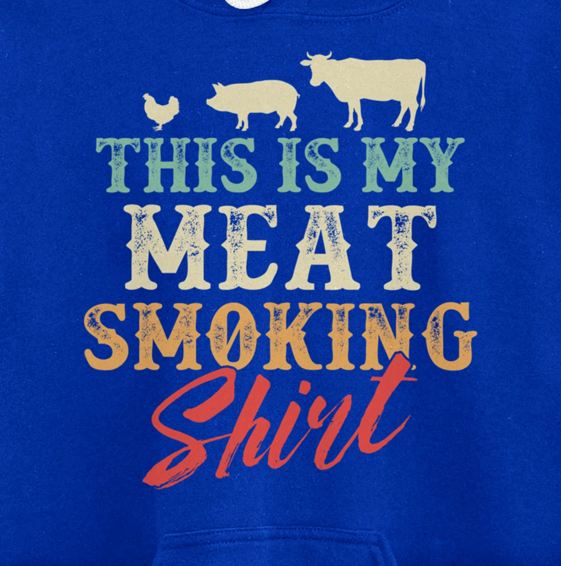 Funny Barbecue Graphic for Women and Men Meat Smoking BBQ Pullover Hoodie