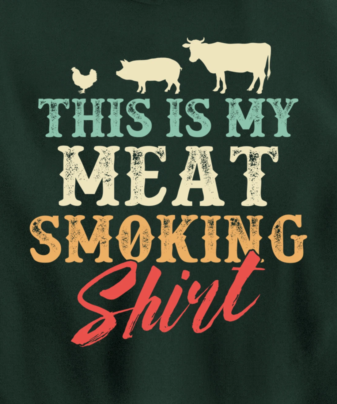 Funny Barbecue Graphic for Women and Men Meat Smoking BBQ Pullover Hoodie
