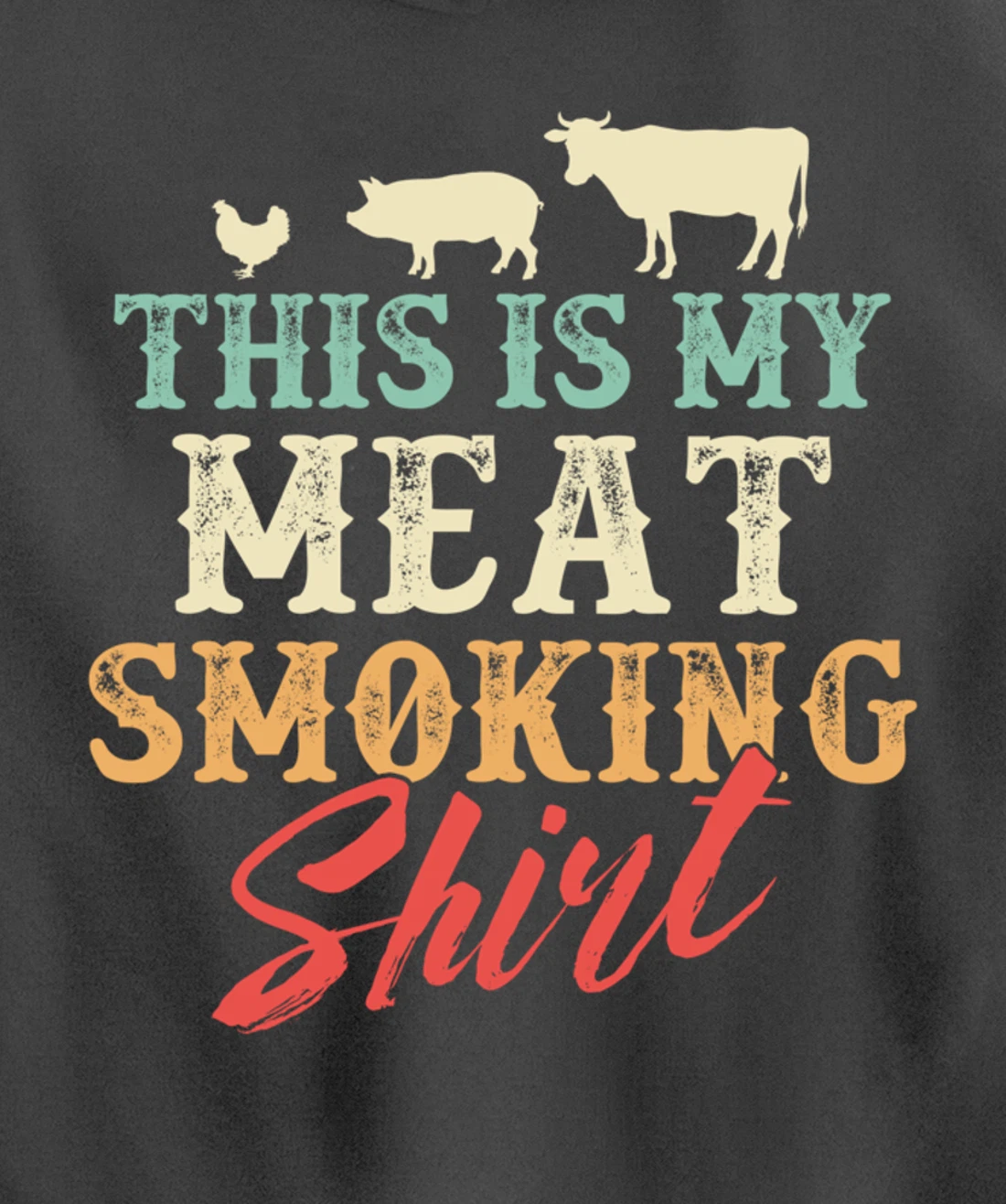 Funny Barbecue Graphic for Women and Men Meat Smoking BBQ Pullover Hoodie