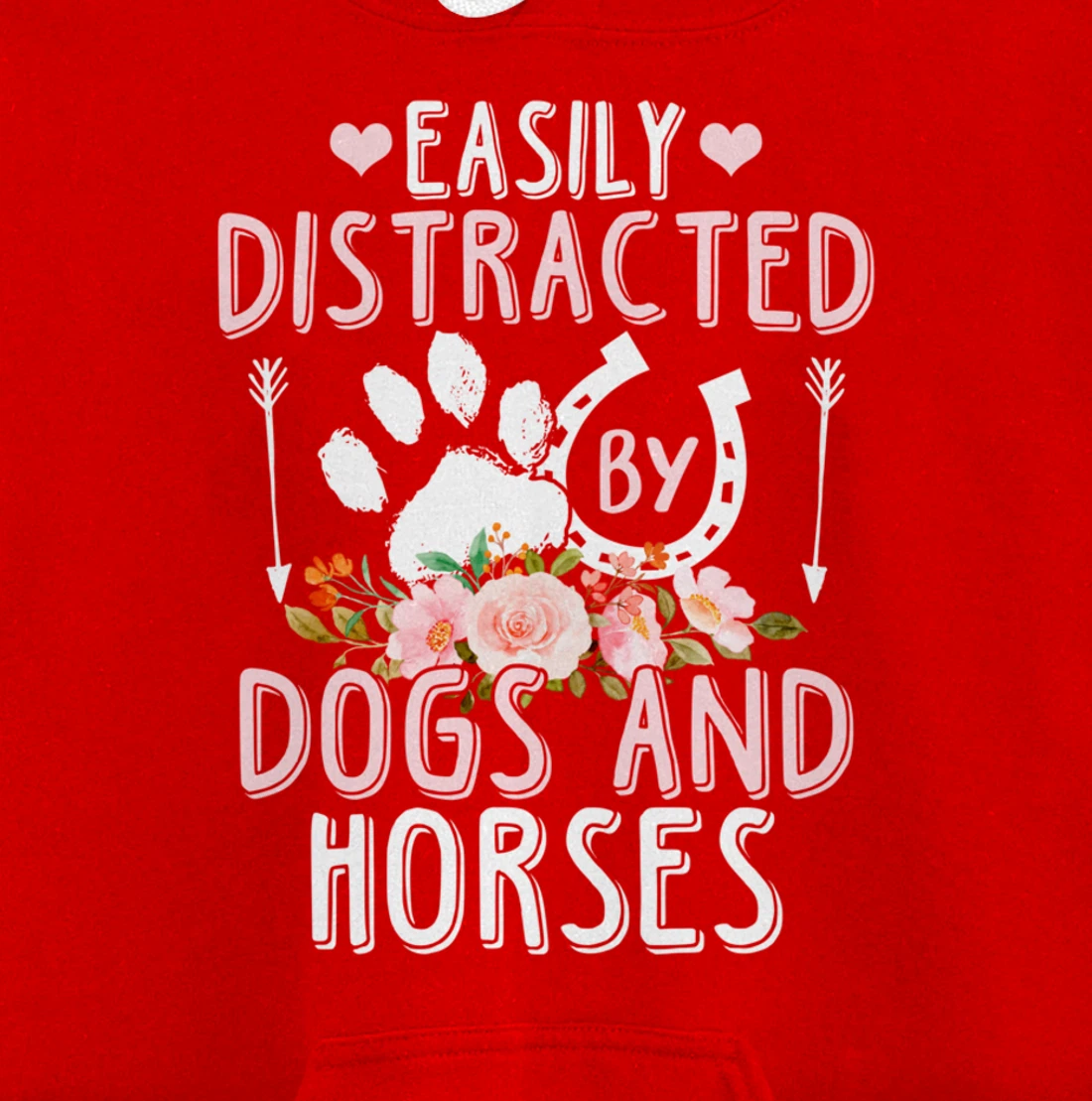 Funny Horse and Dog Lover Graphic Women Men Horse Lover Pullover Hoodie