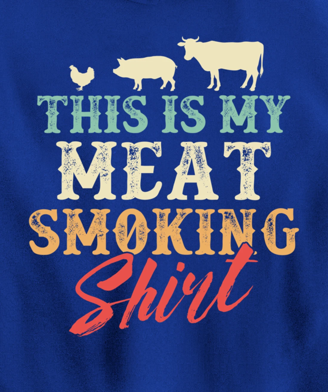 Funny Barbecue Graphic for Women and Men Meat Smoking BBQ Pullover Hoodie