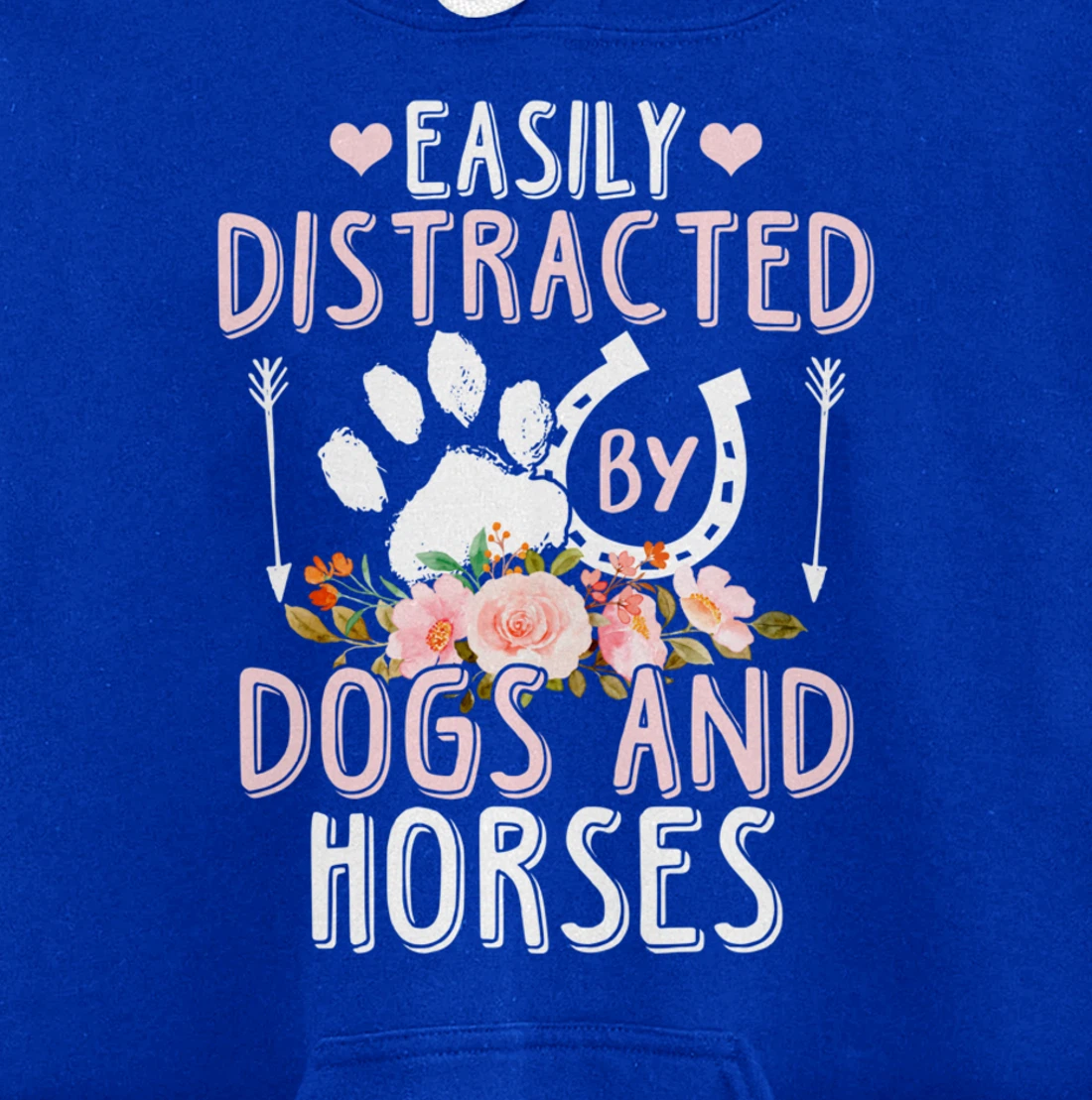 Funny Horse and Dog Lover Graphic Women Men Horse Lover Pullover Hoodie