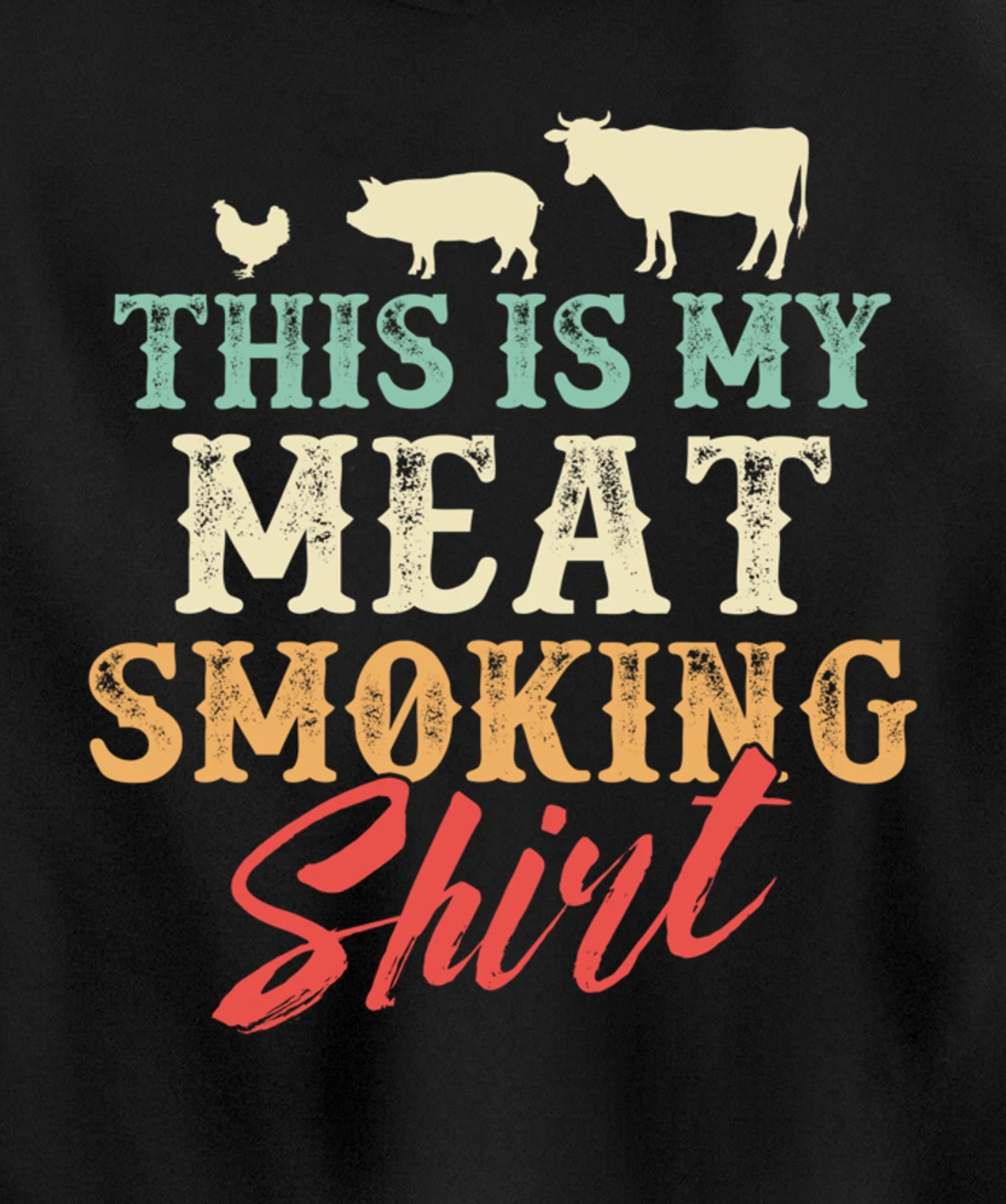 Funny Barbecue Graphic for Women and Men Meat Smoking BBQ Pullover Hoodie