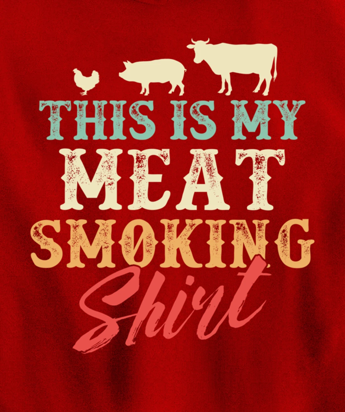 Funny Barbecue Graphic for Women and Men Meat Smoking BBQ Pullover Hoodie