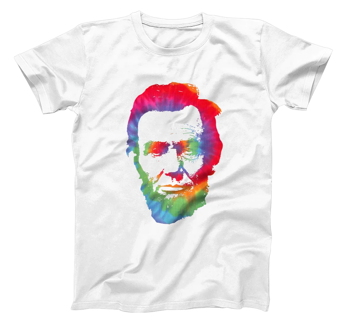Womens Abe Abraham Lincoln Tie Dye Retro President 4th Of July T-Shirt, Kid T-Shirt and Women T-Shirt