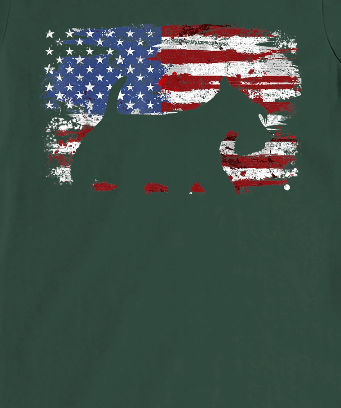 Scottish Terrier Vintage American Flag T-Shirt, Kid T-Shirt and Women T-Shirt