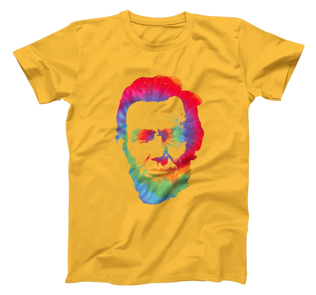 Womens Abe Abraham Lincoln Tie Dye Retro President 4th Of July T-Shirt, Kid T-Shirt and Women T-Shirt