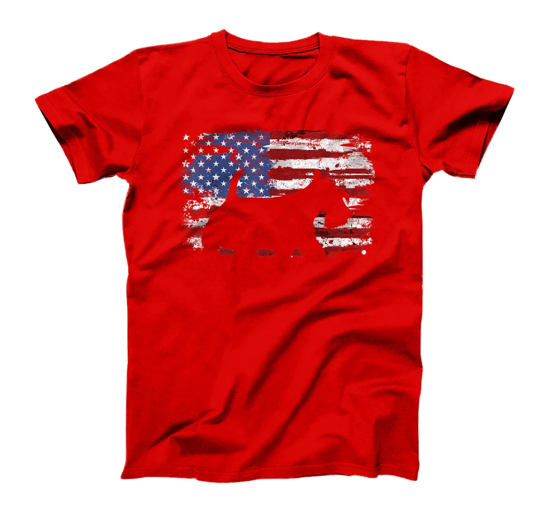 Scottish Terrier Vintage American Flag T-Shirt, Kid T-Shirt and Women T-Shirt