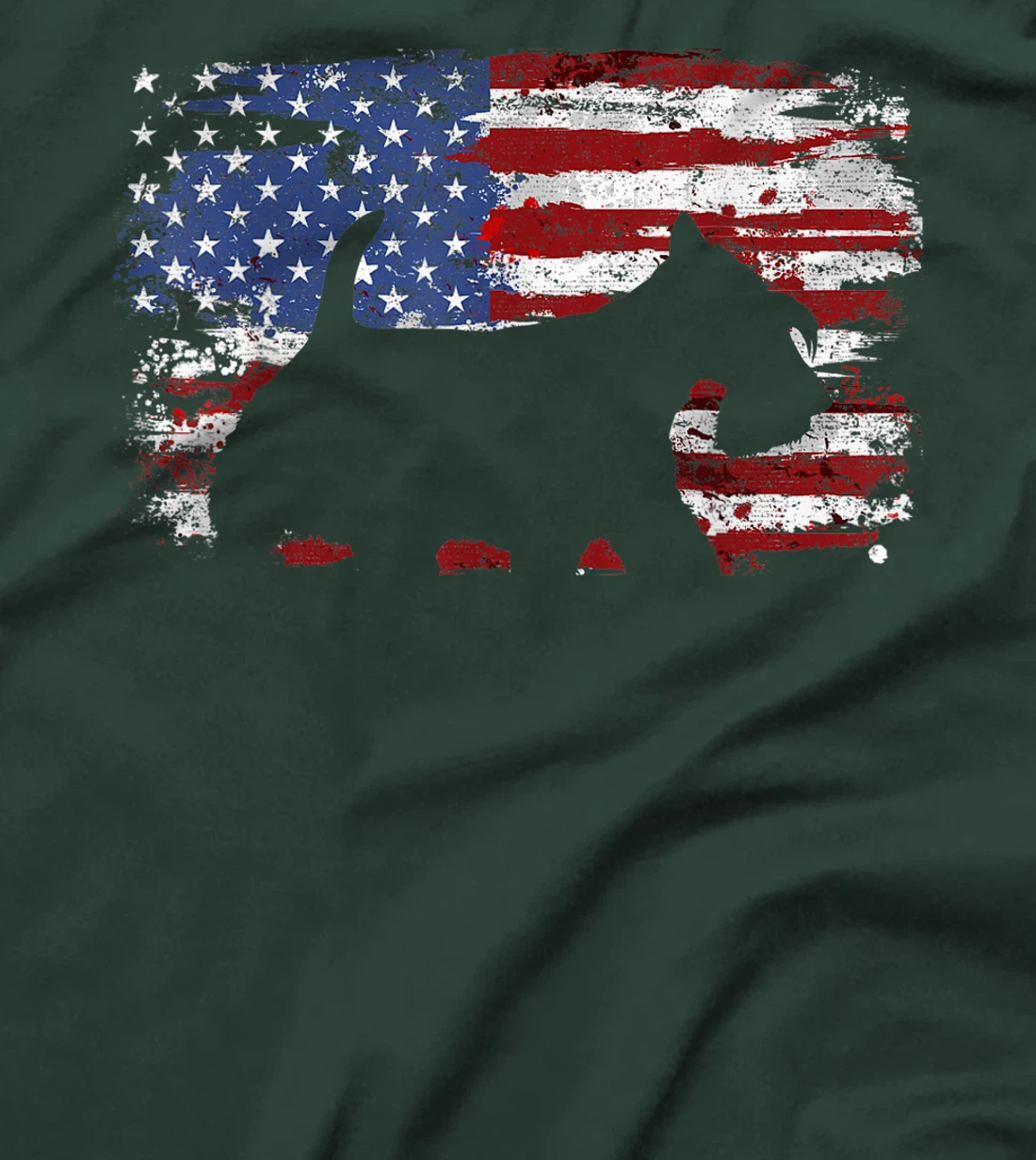 Scottish Terrier Vintage American Flag T-Shirt, Kid T-Shirt and Women T-Shirt