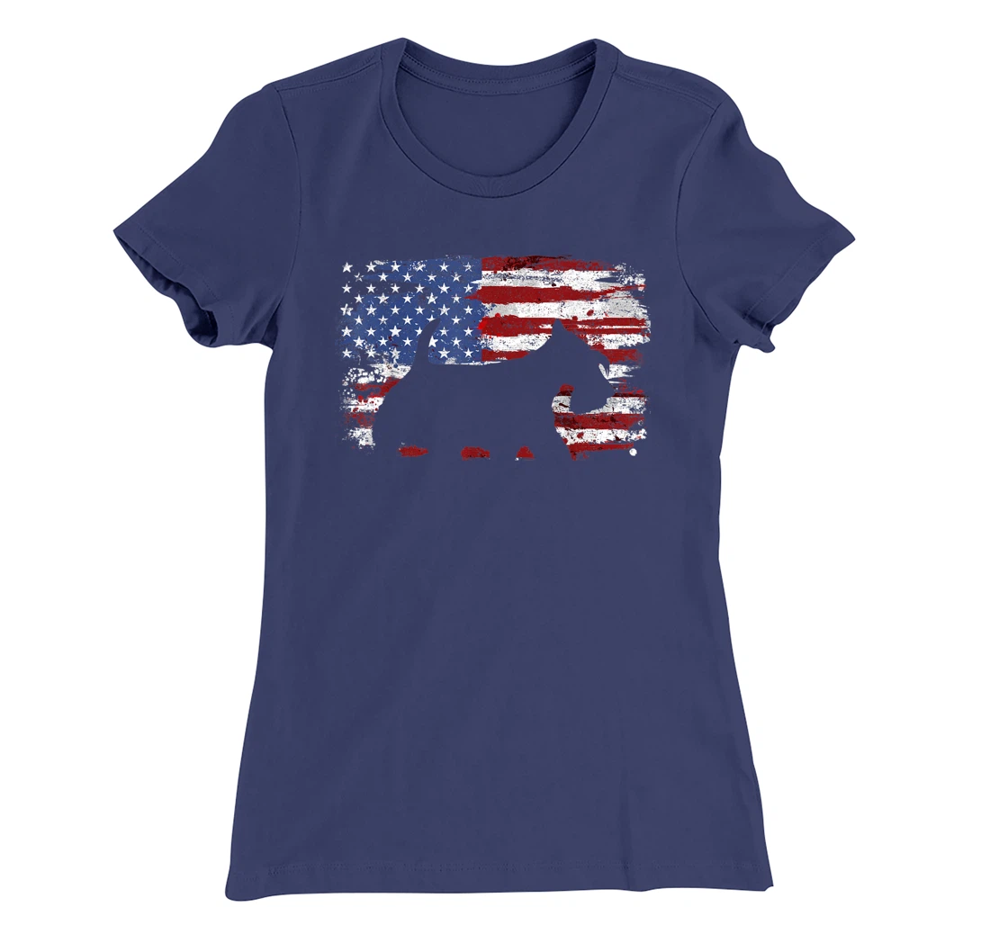Scottish Terrier Vintage American Flag T-Shirt, Kid T-Shirt and Women T-Shirt