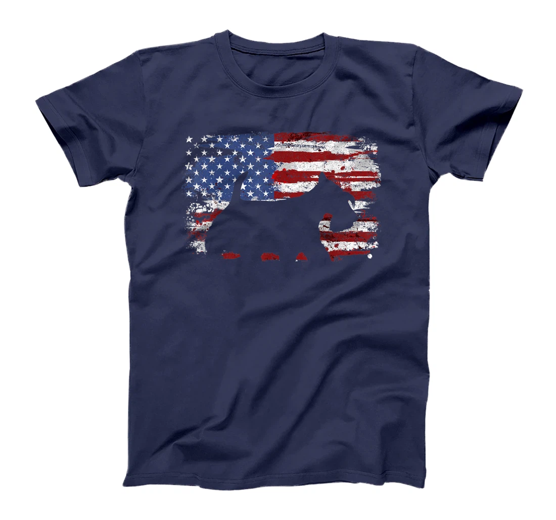 Scottish Terrier Vintage American Flag T-Shirt, Kid T-Shirt and Women T-Shirt