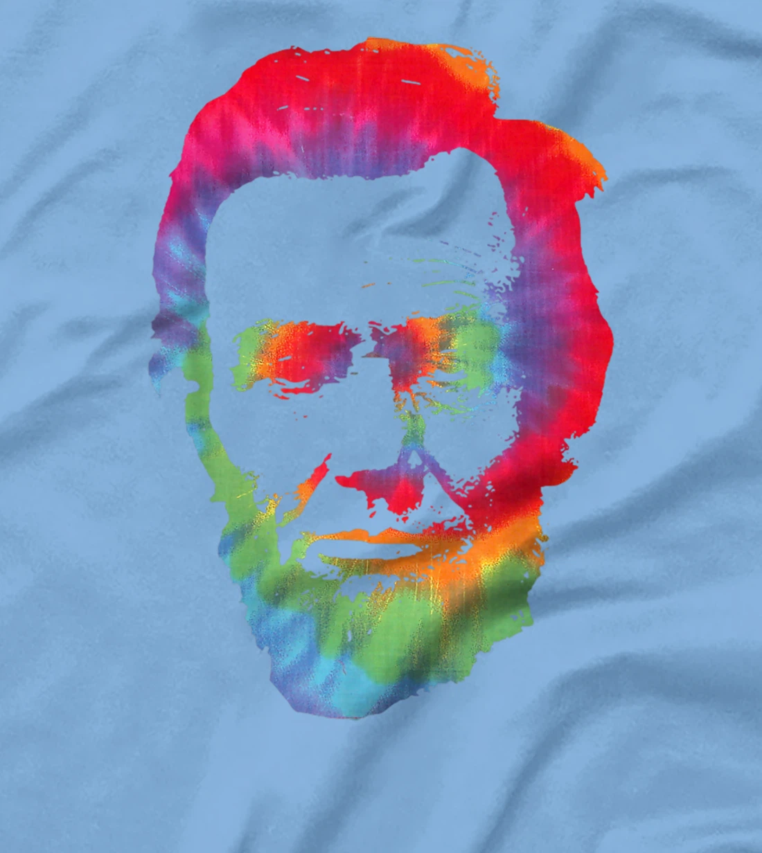 Womens Abe Abraham Lincoln Tie Dye Retro President 4th Of July T-Shirt, Kid T-Shirt and Women T-Shirt
