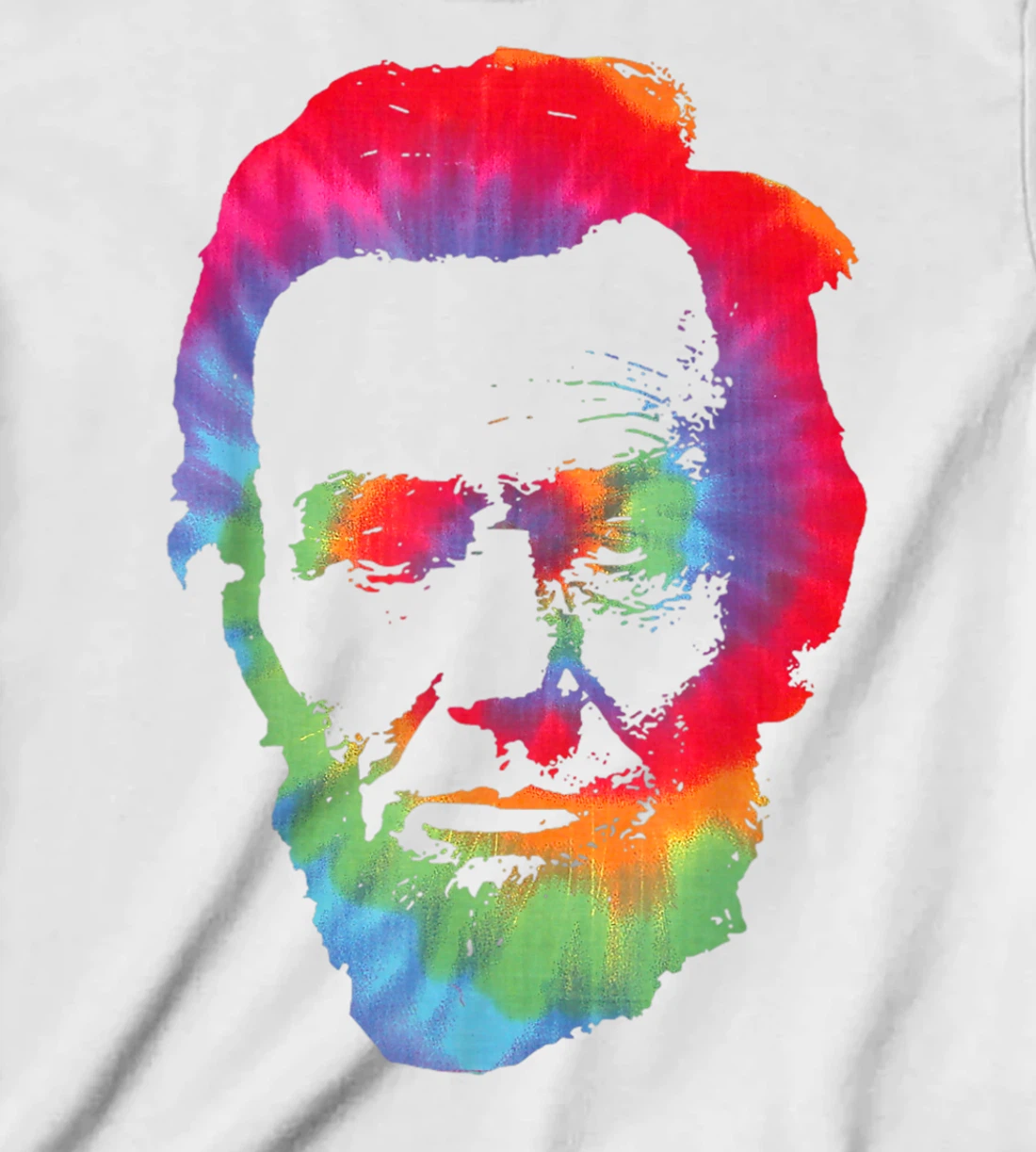 Womens Abe Abraham Lincoln Tie Dye Retro President 4th Of July T-Shirt, Kid T-Shirt and Women T-Shirt