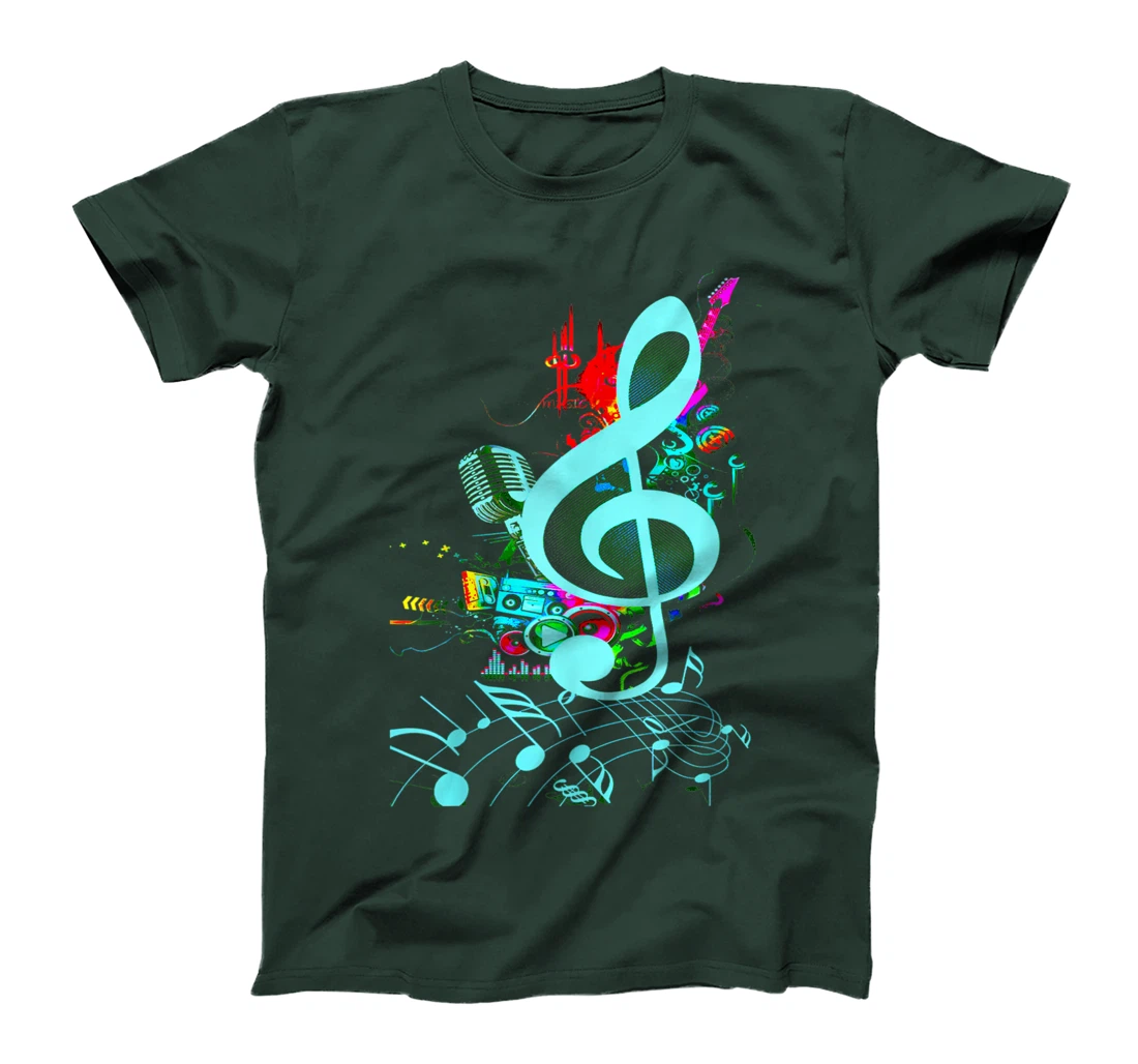 Vintage Music Treble Clef Keys Of 80s 90s Mix Tape Gift T-Shirt, Kid T-Shirt and Women T-Shirt