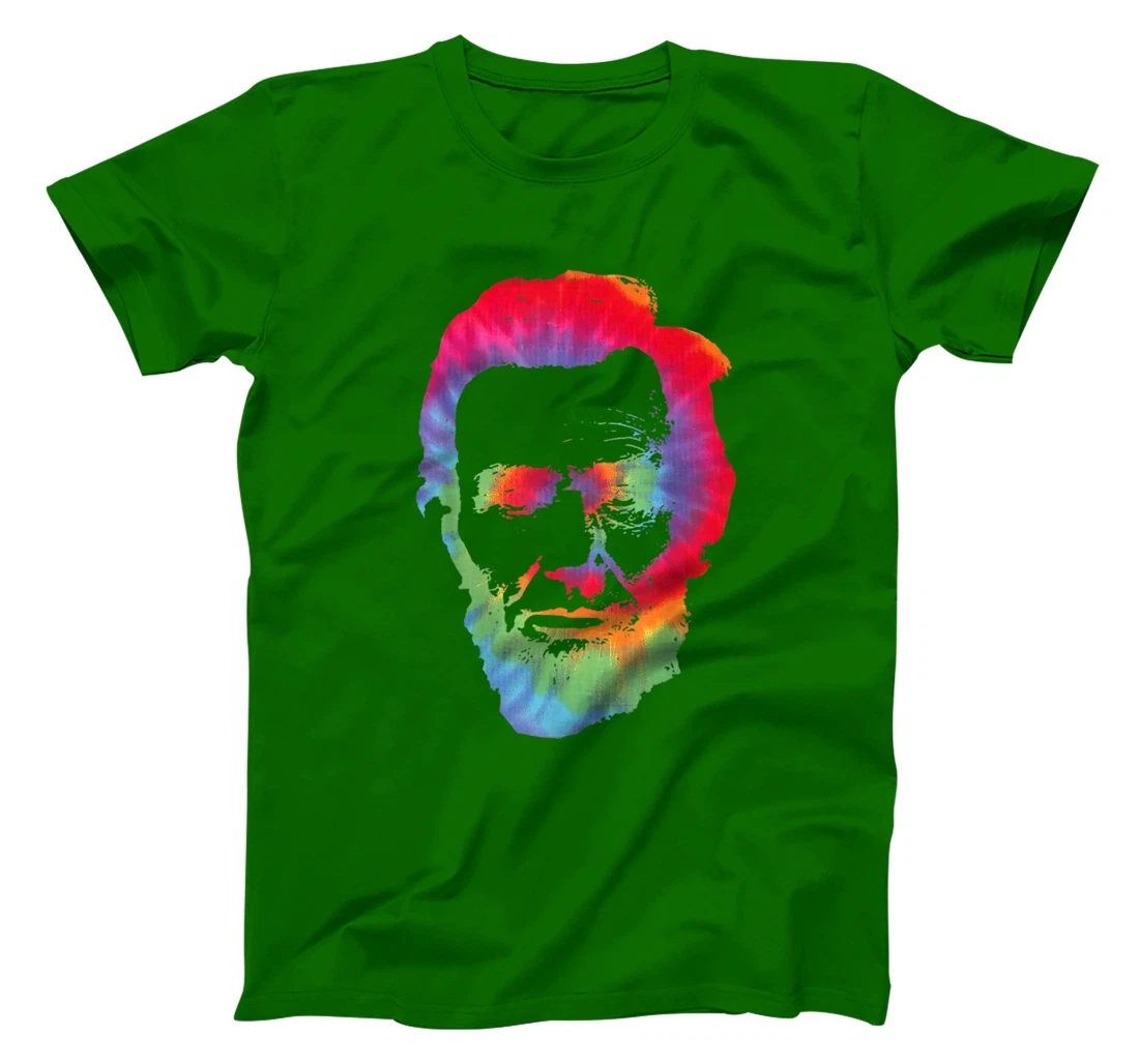 Womens Abe Abraham Lincoln Tie Dye Retro President 4th Of July T-Shirt, Kid T-Shirt and Women T-Shirt