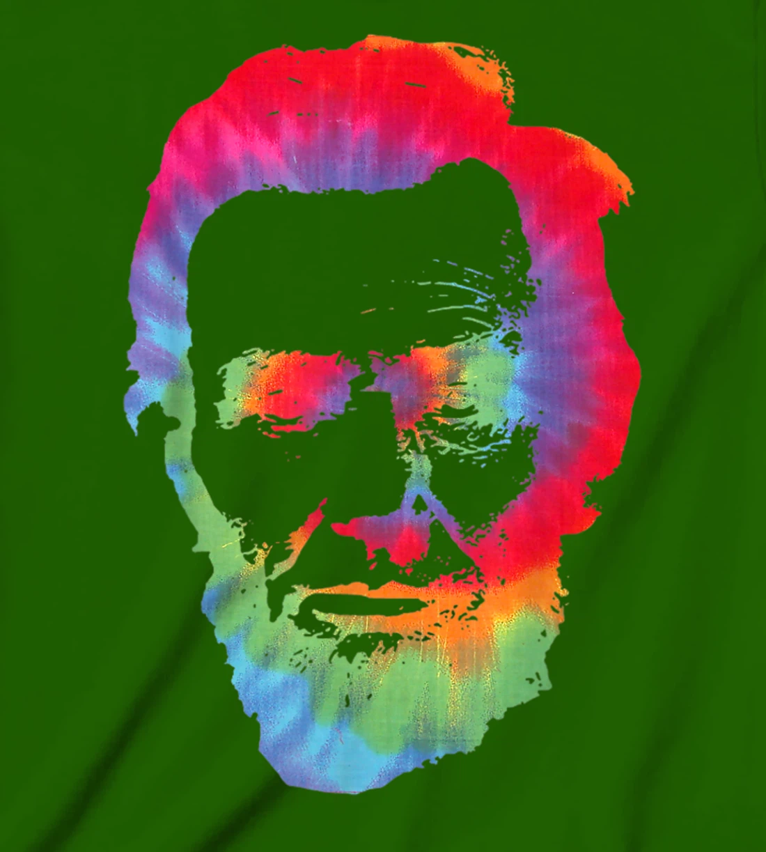 Womens Abe Abraham Lincoln Tie Dye Retro President 4th Of July T-Shirt, Kid T-Shirt and Women T-Shirt