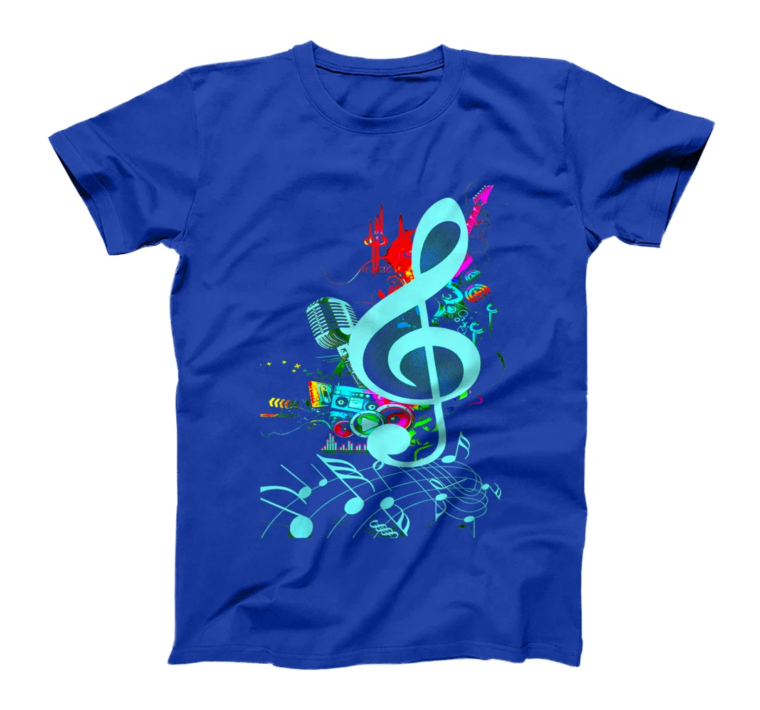 Vintage Music Treble Clef Keys Of 80s 90s Mix Tape Gift T-Shirt, Kid T-Shirt and Women T-Shirt