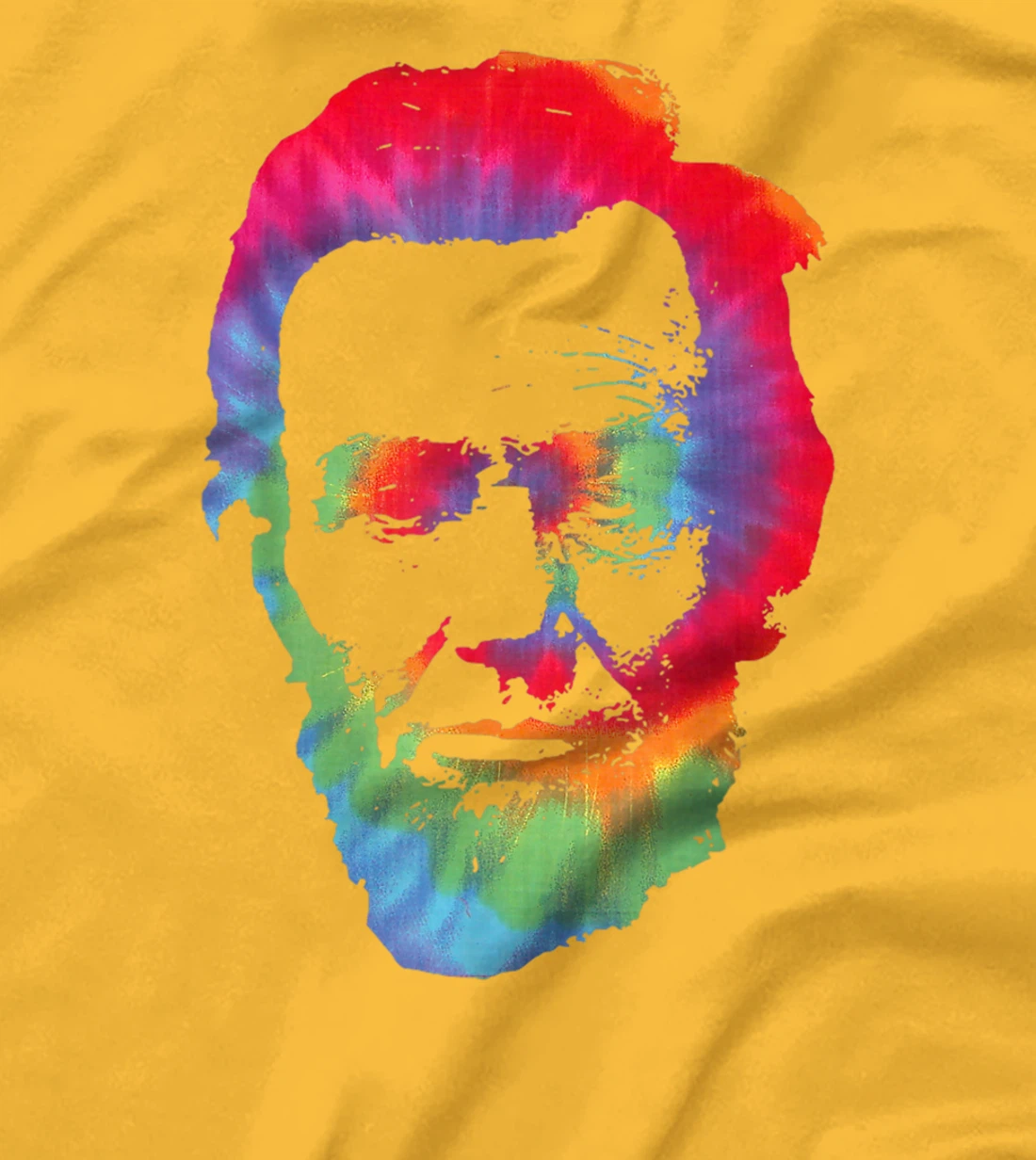 Womens Abe Abraham Lincoln Tie Dye Retro President 4th Of July T-Shirt, Kid T-Shirt and Women T-Shirt