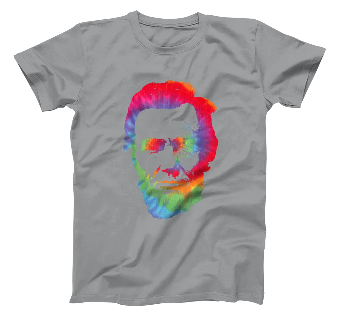 Womens Abe Abraham Lincoln Tie Dye Retro President 4th Of July T-Shirt, Kid T-Shirt and Women T-Shirt