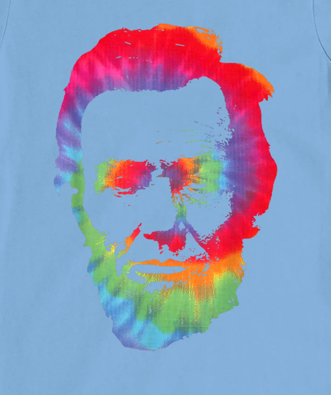 Womens Abe Abraham Lincoln Tie Dye Retro President 4th Of July T-Shirt, Kid T-Shirt and Women T-Shirt