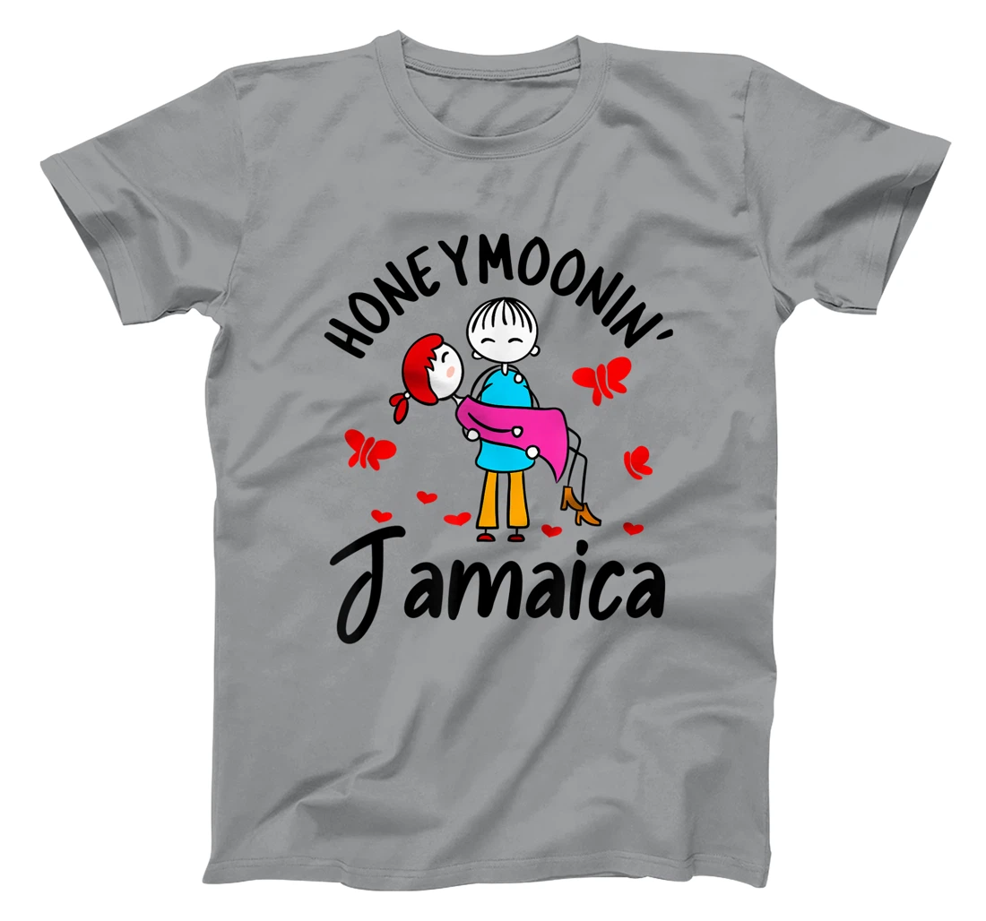 Womens Honeymoonin' Shirt Honeymoon Couples Bride Groom Jamaica T-Shirt, Women T-Shirt