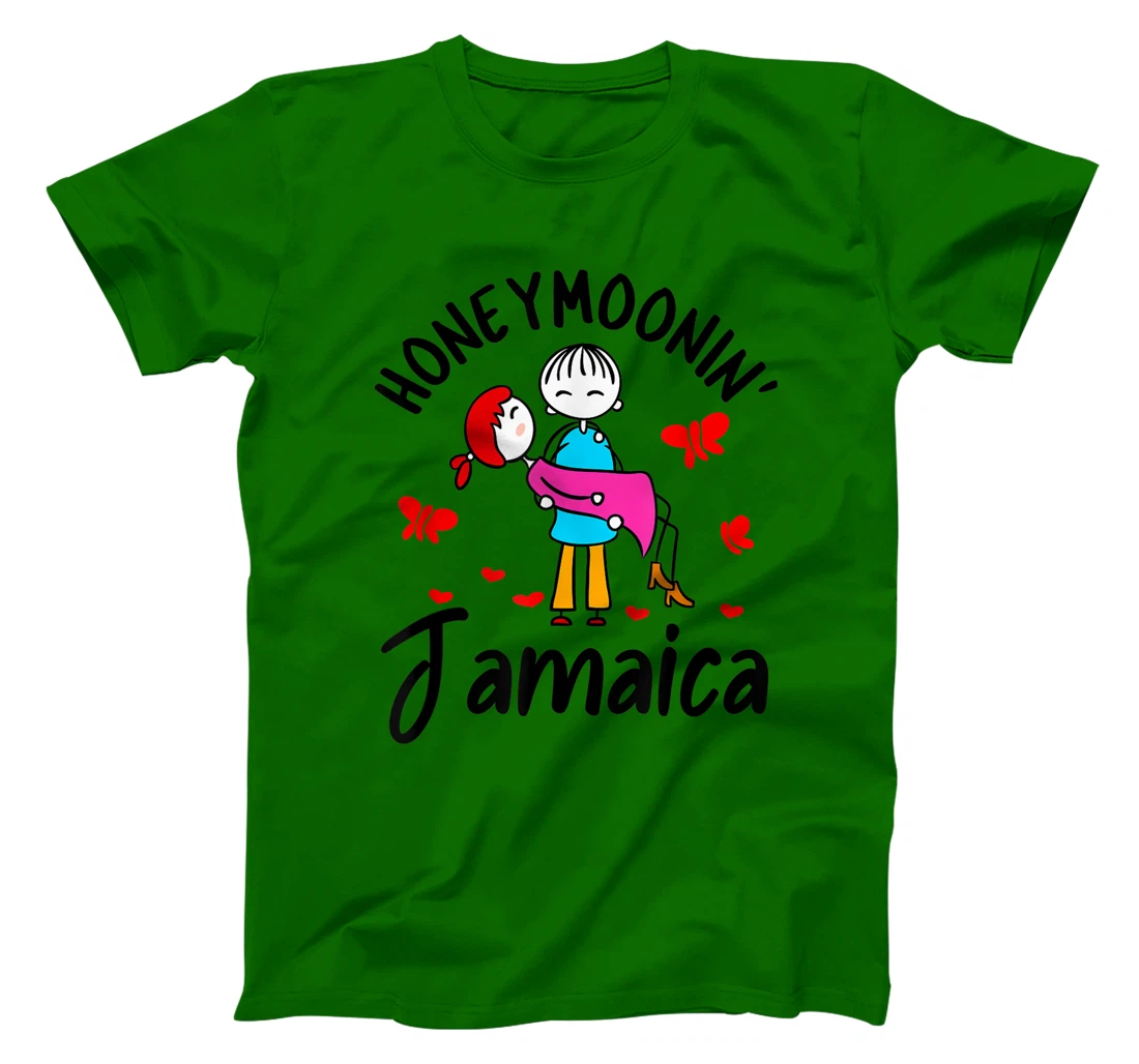 Womens Honeymoonin' Shirt Honeymoon Couples Bride Groom Jamaica T-Shirt, Women T-Shirt