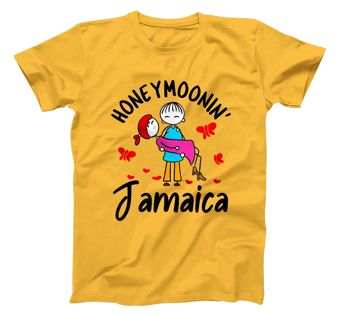 Womens Honeymoonin' Shirt Honeymoon Couples Bride Groom Jamaica T-Shirt, Women T-Shirt