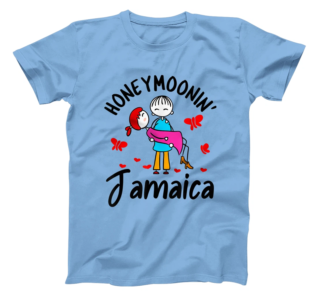 Womens Honeymoonin' Shirt Honeymoon Couples Bride Groom Jamaica T-Shirt, Women T-Shirt