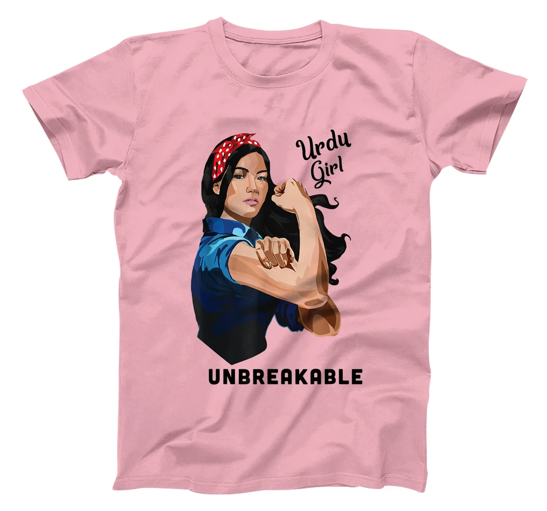 Womens Urdu Girl Unbreakable Rosie Riveter Retro Proud Heritage T-Shirt, Kid T-Shirt and Women T-Shirt