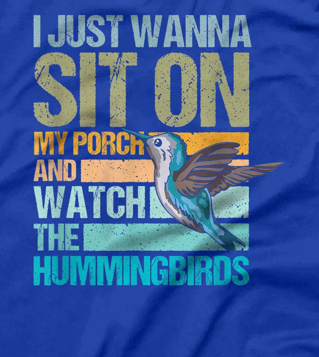 I just wanna sit on my porch and watch the hummingbirds T-Shirt, Women T-Shirt