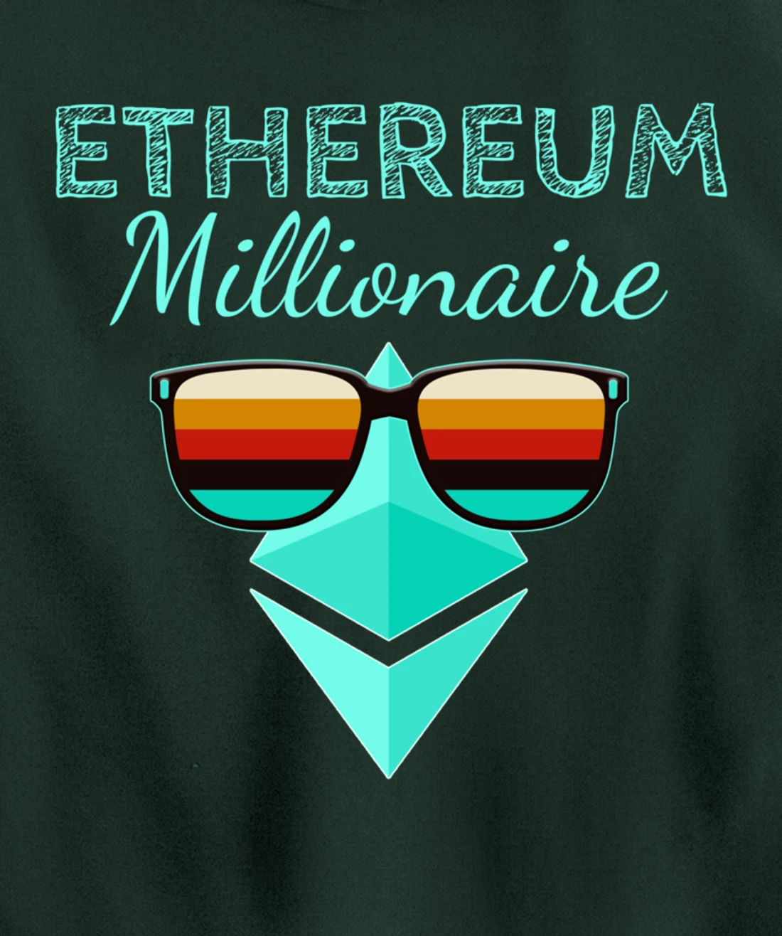 Crypto Millionaire Ethereum Shirt Crypto Shirt ETH Ethereum Pullover Hoodie