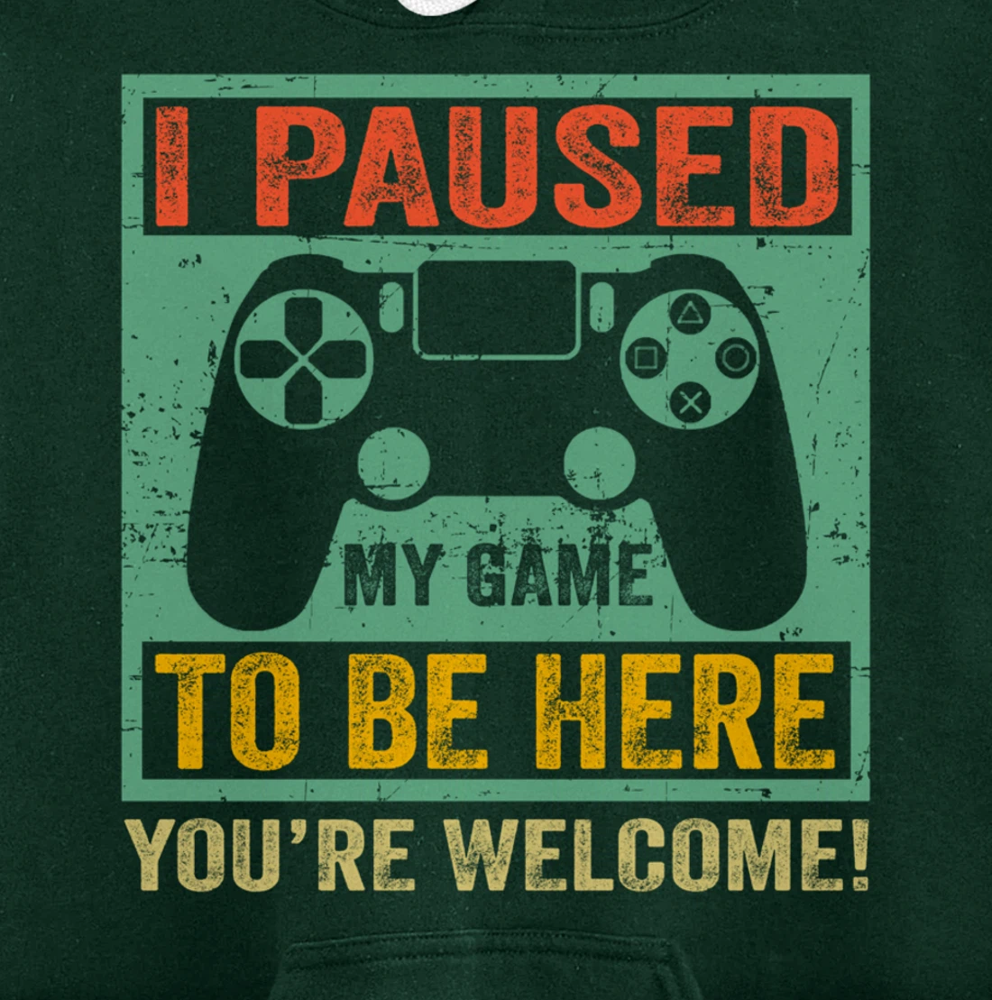 Cute Gamer Shirt I Paused My Game To Be Here You're Welcome Pullover Hoodie