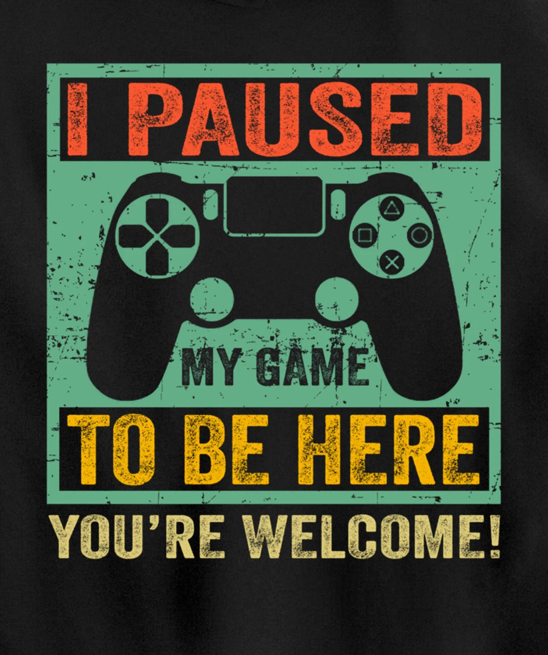 Cute Gamer Shirt I Paused My Game To Be Here You're Welcome Pullover Hoodie