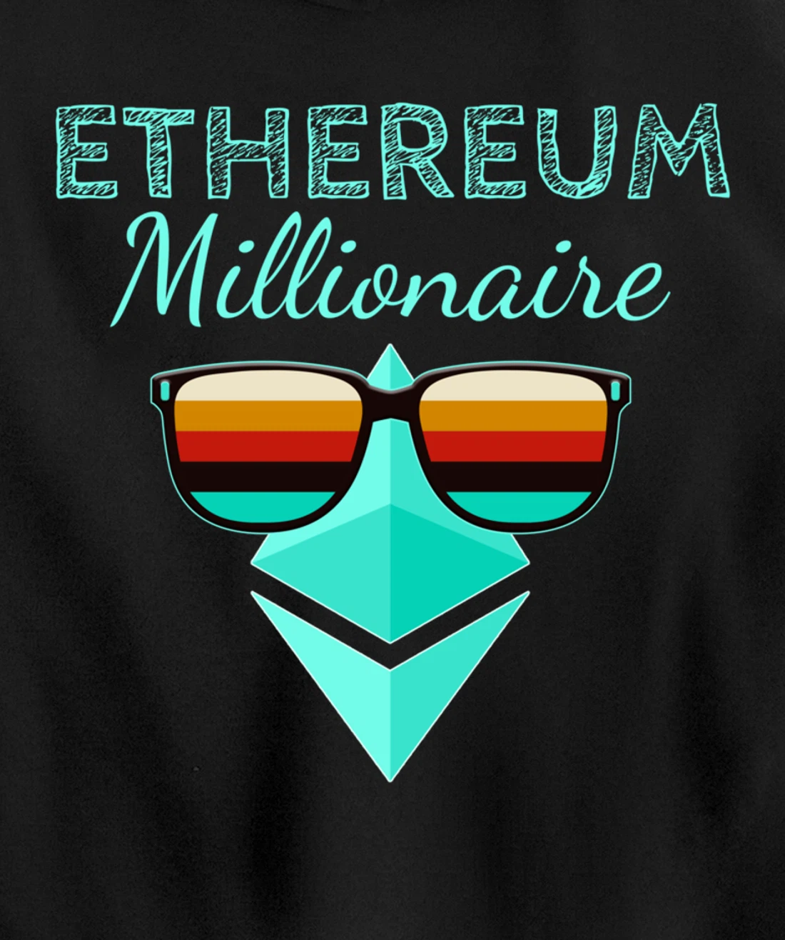 Crypto Millionaire Ethereum Shirt Crypto Shirt ETH Ethereum Pullover Hoodie