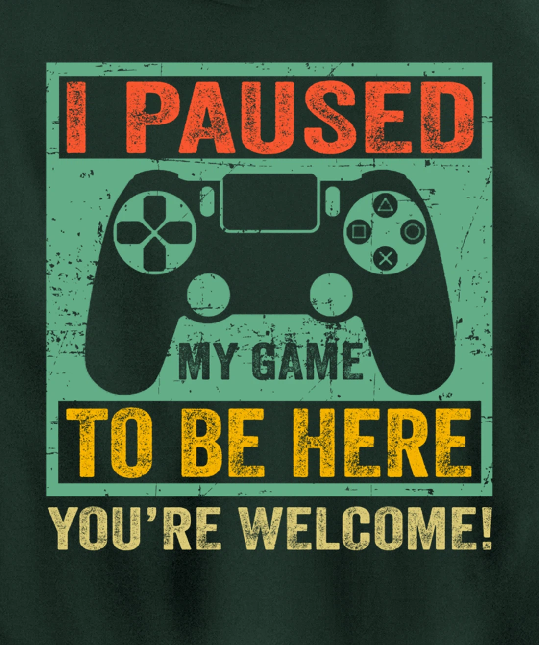 Cute Gamer Shirt I Paused My Game To Be Here You're Welcome Pullover Hoodie