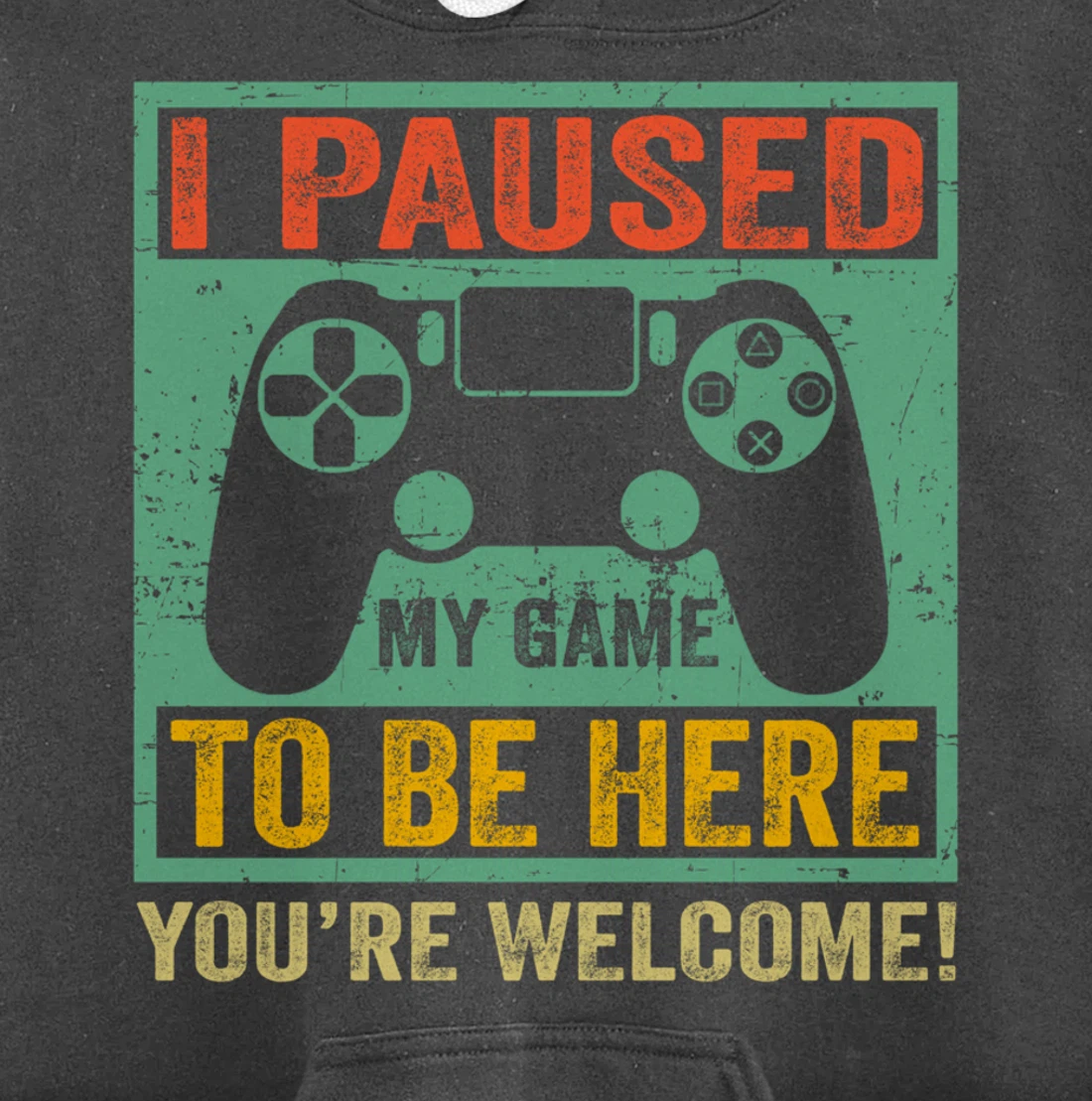Cute Gamer Shirt I Paused My Game To Be Here You're Welcome Pullover Hoodie
