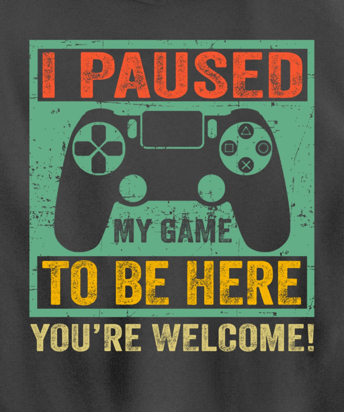 Cute Gamer Shirt I Paused My Game To Be Here You're Welcome Pullover Hoodie