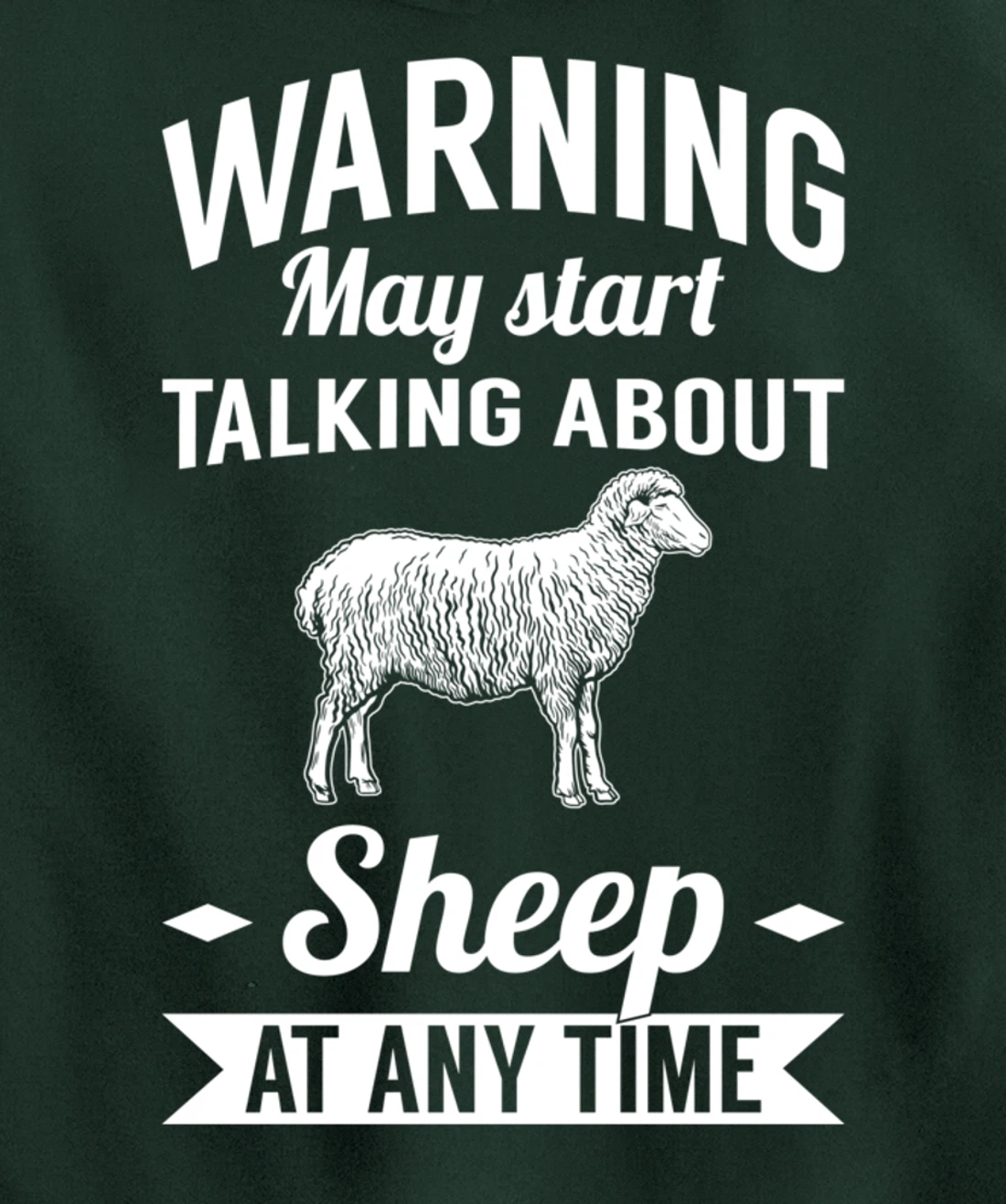 Farm Animals May Start Talking About Sheep Pullover Hoodie