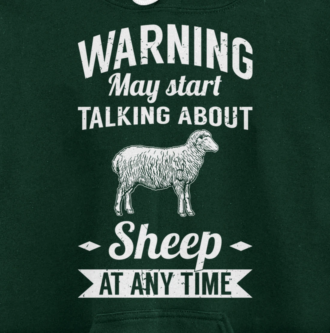 Farm Animals May Start Talking About Sheep Pullover Hoodie