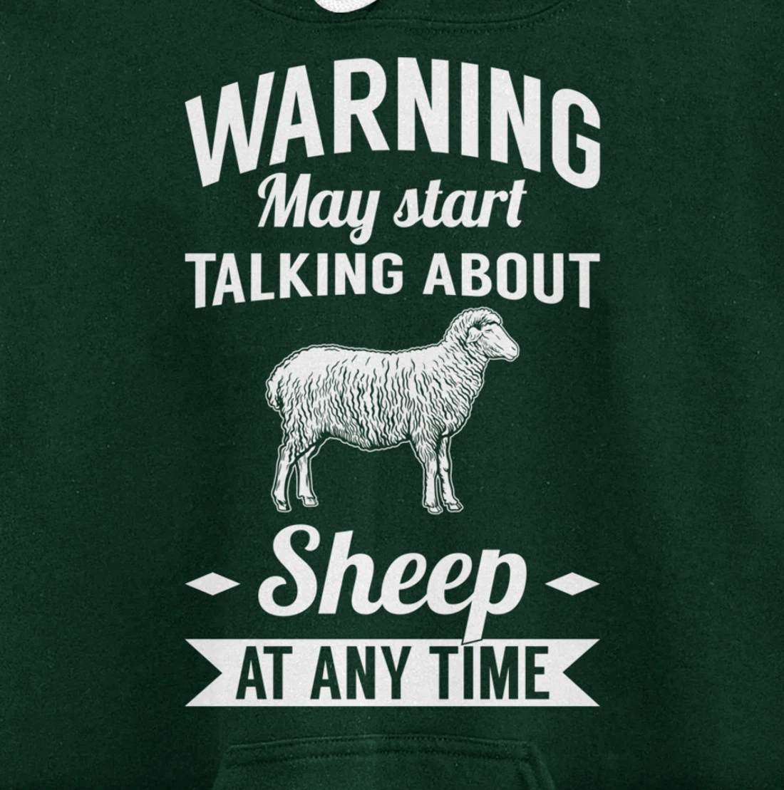 Farm Animals May Start Talking About Sheep Pullover Hoodie