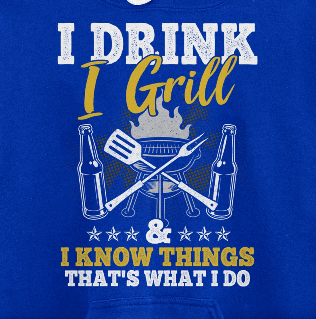 Funny Barbecue Beer Lover Graphic Women Men Meat Smoking BBQ Pullover Hoodie