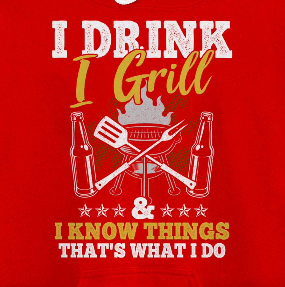 Funny Barbecue Beer Lover Graphic Women Men Meat Smoking BBQ Pullover Hoodie