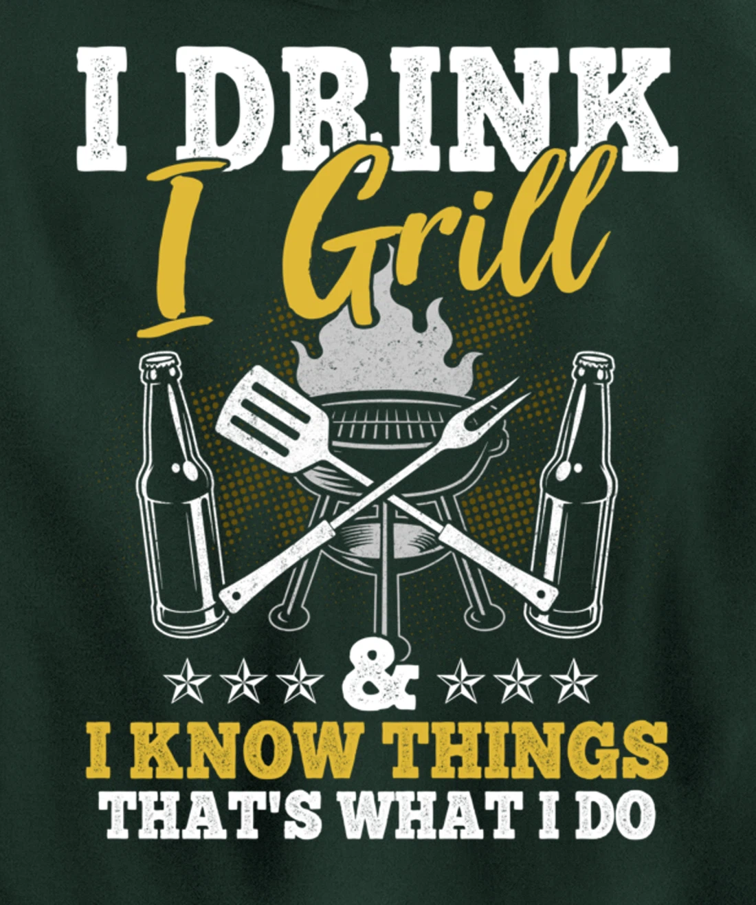 Funny Barbecue Beer Lover Graphic Women Men Meat Smoking BBQ Pullover Hoodie