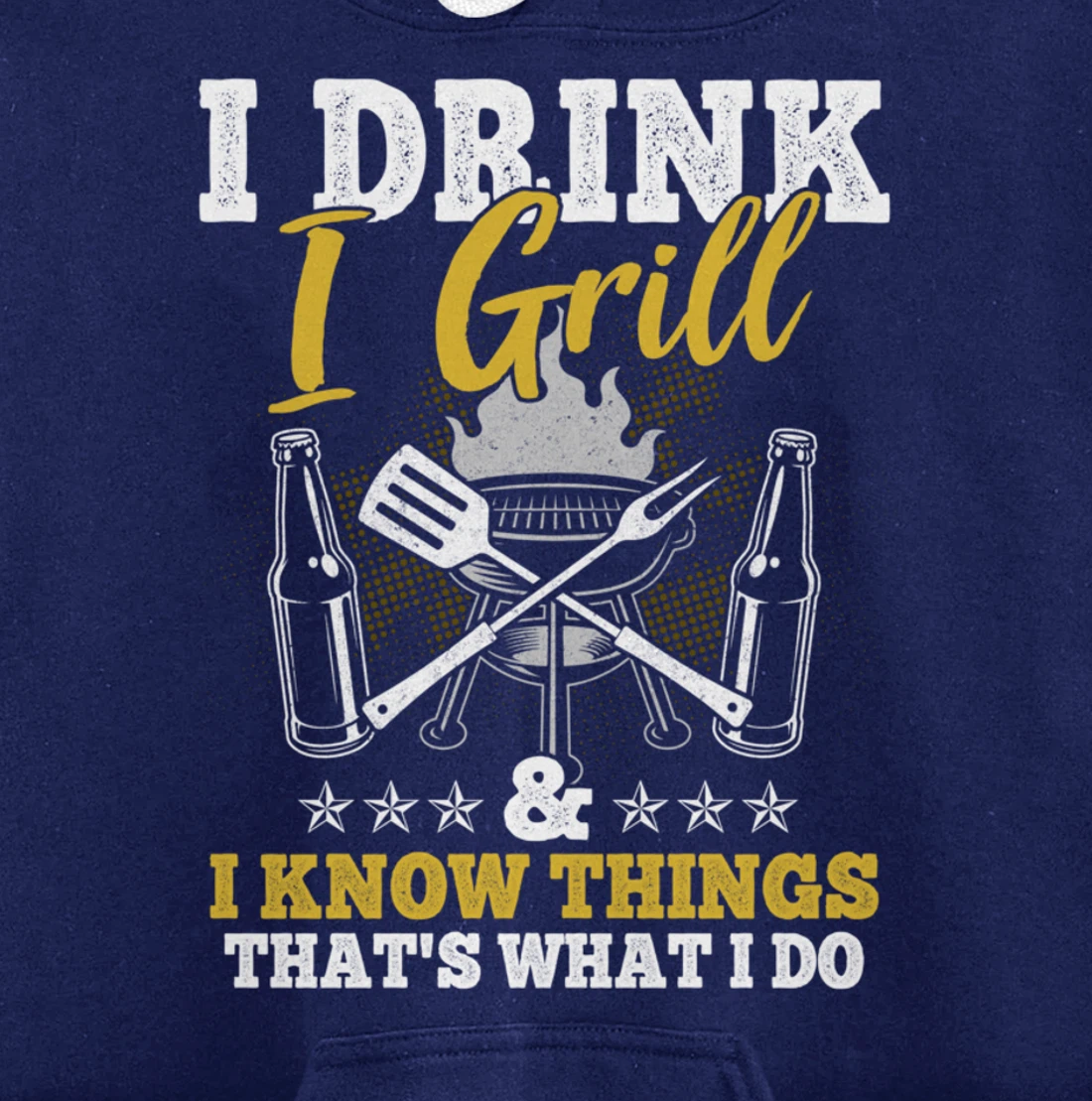 Funny Barbecue Beer Lover Graphic Women Men Meat Smoking BBQ Pullover Hoodie