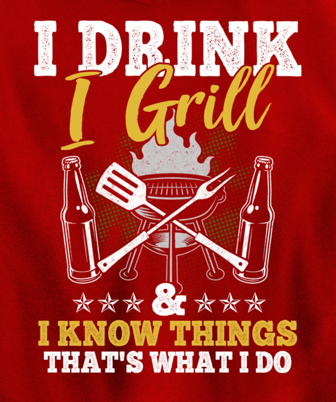 Funny Barbecue Beer Lover Graphic Women Men Meat Smoking BBQ Pullover Hoodie